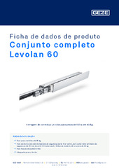 Conjunto completo Levolan 60 Ficha de dados de produto PT