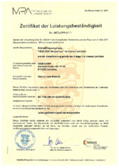 Zertifikat DE (742304)