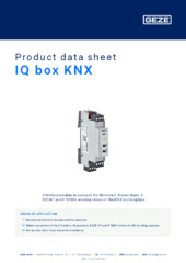 IQ box KNX Product data sheet EN