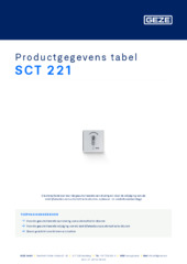 SCT 221 Productgegevens tabel NL