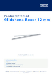 Glidskena Boxer 12 mm Produktdatablad SV