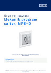 Mekanik program şalter, MPS-D Ürün veri sayfası TR