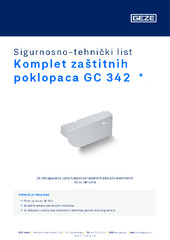 Komplet zaštitnih poklopaca GC 342  * Sigurnosno-tehnički list HR