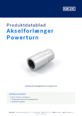Akselforlænger Powerturn Produktdatablad DA