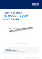 TS 5000 / 3000 csúszósín Termék adatlap HU