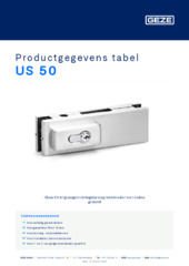 US 50 Productgegevens tabel NL