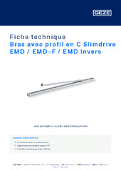 Bras avec profil en C Slimdrive EMD / EMD-F / EMD Invers Fiche technique FR