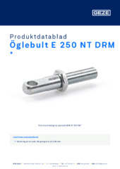 Öglebult E 250 NT DRM  * Produktdatablad SV