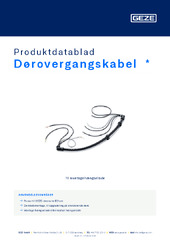 Dørovergangskabel  * Produktdatablad DA