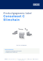 Consoleset C Slimchain Productgegevens tabel NL