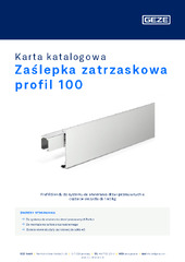 Zaślepka zatrzaskowa profil 100 Karta katalogowa PL