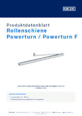 Rollenschiene Powerturn / Powerturn F Produktdatenblatt DE