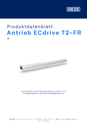 Antrieb ECdrive T2-FR  * Produktdatenblatt DE