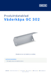 Väderkåpa GC 302 Produktdatablad SV