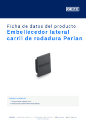 Embellecedor lateral carril de rodadura Perlan Ficha de datos del producto ES