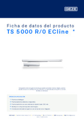 TS 5000 R/0 ECline  * Ficha de datos del producto ES