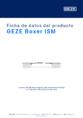 GEZE Boxer ISM Ficha de datos del producto ES