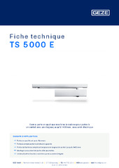 TS 5000 E Fiche technique FR