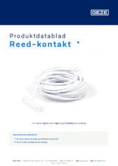Reed-kontakt  * Produktdatablad DA
