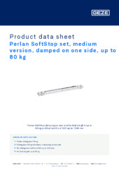 Perlan SoftStop set, medium version, damped on one side, up to 80 kg Product data sheet EN