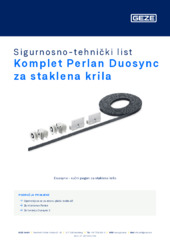 Komplet Perlan Duosync za staklena krila Sigurnosno-tehnički list HR