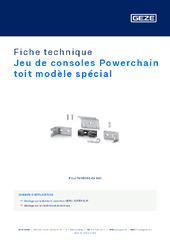 Jeu de consoles Powerchain toit modèle spécial Fiche technique FR