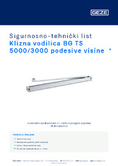 Klizna vodilica BG TS 5000/3000 podesive visine  * Sigurnosno-tehnički list HR