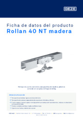 Rollan 40 NT madera Ficha de datos del producto ES