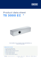 TS 3000 EC  * Product data sheet EN