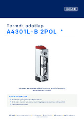 A4301L-B 2POL  * Termék adatlap HU