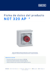 NOT 320 AP  * Ficha de datos del producto ES