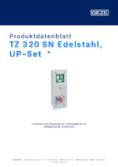 TZ 320 SN Edelstahl, UP-Set  * Produktdatenblatt DE