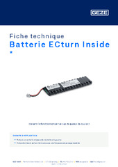 Batterie ECturn Inside  * Fiche technique FR