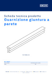 Guarnizione giuntura a parete Scheda tecnica prodotto IT