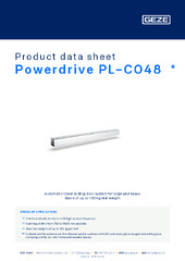 Powerdrive PL-CO48  * Product data sheet EN