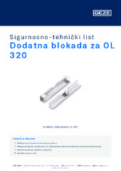 Dodatna blokada za OL 320 Sigurnosno-tehnički list HR