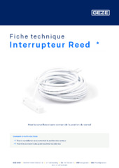 Interrupteur Reed  * Fiche technique FR