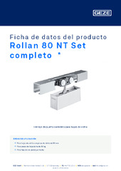Rollan 80 NT Set completo  * Ficha de datos del producto ES