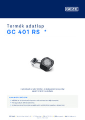 GC 401 RS  * Termék adatlap HU