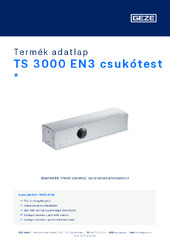 TS 3000 EN3 csukótest  * Termék adatlap HU
