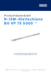 R-ISM-Gleitschiene BG VP TS 5000  * Produktdatenblatt DE