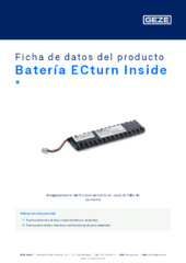 Batería ECturn Inside  * Ficha de datos del producto ES