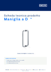 Maniglia a D  * Scheda tecnica prodotto IT