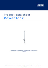 Power lock Product data sheet EN