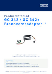 GC 342 / GC 342+ Brannvernsadapter  * Produktdatablad NB