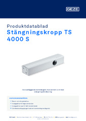 Stängningskropp TS 4000 S Produktdatablad SV