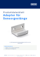 Adapter für Sensorgestänge Produktdatenblatt DE