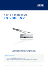 TS 2000 NV Karta katalogowa PL