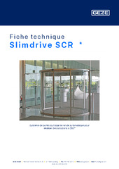 Slimdrive SCR  * Fiche technique FR