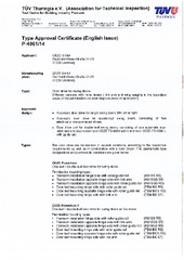 Type examination certificate EN (52900)